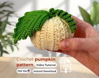 Crochet Pumpkin Pattern | Autumn & Halloween Decor | PDF with Video Tutorial