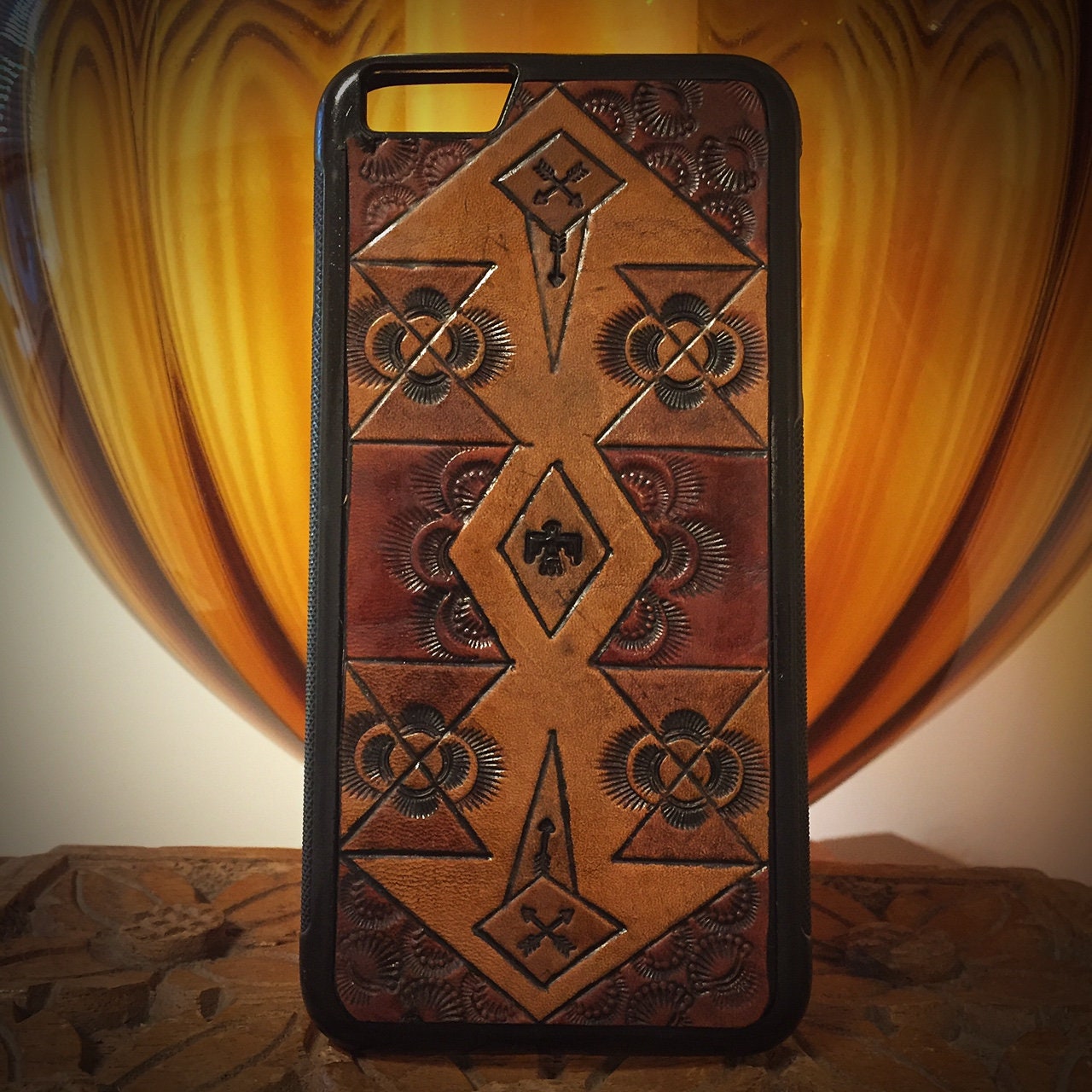 Thunderbird Geometry Leather Iphone 6plus Case Etsy Thunderbird Geometry Leather Iphone 6plus Case Etsy