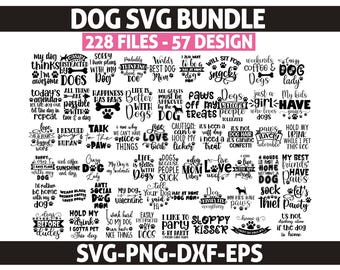 Dog Quotes SVG Bundle, Dog Lover Svg, Dog Mom Shirt Designs, Cricut Svg Files, Pet SVG Bundle, Funny Dog Sayings SVG