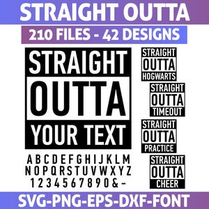 Straight Outta SVG, Straight Outta Your Text SVG, Straight Outta Template, Straight Outta Compton Svg, Straight Outta Png, Compton Frame SVG
