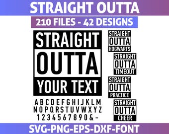 Straight Outta SVG, Straight Outta Your Text SVG, Straight Outta Template, Straight Outta Compton Svg, Straight Outta Png, Compton Frame SVG
