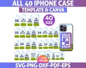 40 iphone Case Templates, iphone 16 Case Template, iphone Sublimation Template, Smartphone Case Template, Canva iphone Template, iPhone Svg