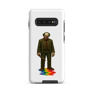 Crackskin – Gothic Horror Clown Samsung Phone Case | Creepy Circus Art Galaxy Cover
