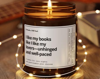 Smut kaars Smut Reader Gift BookTok Gift Smut Gift Dark Romance grappige lezer cadeau boekenliefhebber cadeau voor haar boekenclub cadeau schoolse decor