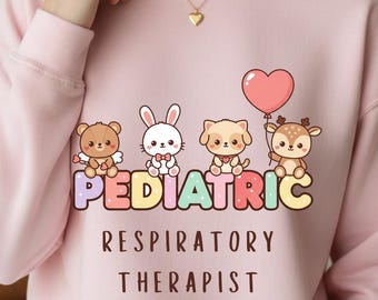 Kinderrespiratoir therapeut Sweatshirt RT cadeau waardering cadeau ademhalingstherapie cadeau ademhalingstherapeut cadeau RT ronde hals