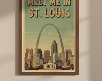Meet Me In St Louis Gift For Classic Movie Lovers Vintage Hollywood Bedroom Decor For Film Buff Home Theater Wall Art Retro Cinema Fan Gift