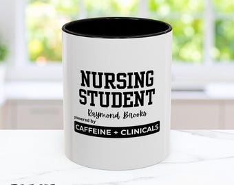 Taza personalizada para estudiantes de enfermería Regalo de agradecimiento para futuros enfermeros Regalo de graduación para futuros enfermeros Regalo para estudiantes de enfermería Regalos para estudiantes de enfermería