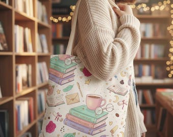 BookTok Tote Bag Girl Gift For Romance Reader Bookworm Gift Book Lover Gift For Library Trips Bookstore Runs Bookish Gift Spicy Book Club