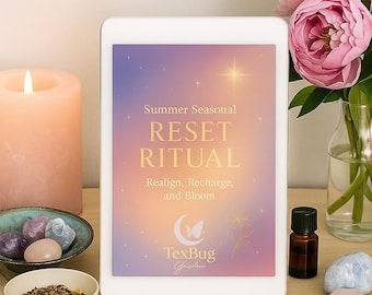 Zomer Reset Ritueel Voor Vrouwen Zenuwstelsel Healing Gids Zelfzorg Ayurvedische Soft Life Herschikking Digitale Ritueel Gids