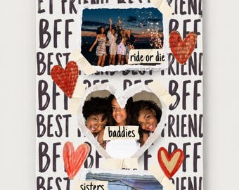 Etiqueta de regalo para mejores amigas, etiqueta de regalo de amistad personalizada, regalo para mejores amigas, etiqueta editable para álbum de recortes, regalo para viaje de chicas, las chicas solo quieren divertirse.
