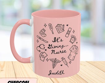 Taza personalizada para enfermeras Regalo personalizado para enfermeras Regalo de agradecimiento para enfermeras Regalo de graduación para enfermeras Regalo para estudiantes de enfermería Regalos para enfermeras registradas