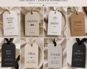 Wedding Party Gift Tags Bridesmaid Gift Tags Personalized Gift Tags Maid of Honor Gift Tags Groomsman Gift Tag Flower Girl Gift Tag Name Tag