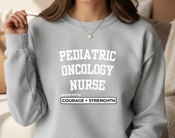 Sweat personnalisé d'infirmière en oncologie pédiatrique, cadeau de remise des diplômes, cadeau d'infirmière cancéreuse, cadeau d'appréciation, cadeau de la semaine de l'infirmière