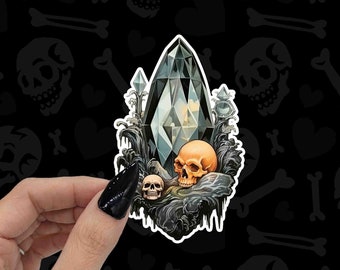 Dark Crystal and Skulls Vinyl Sticker