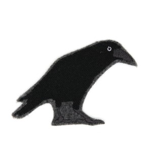 Little Raven Iron On Embroidered Patch