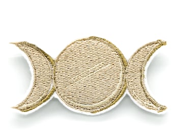 Crescent Moon Phase Gestickter Aufnäher
