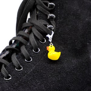 Rubber Ducky Resin Skate Charm - Shoe Charms Zipper Pulls Bag Charm