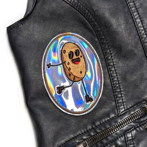 Holo Skate Potato Iron On Embroidered Patch