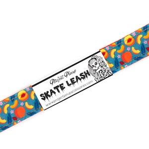 Peaches Orange Roller Skate Leash with D Rings - Adjustable -  Yoga Mat Strap - Skateboard Sling