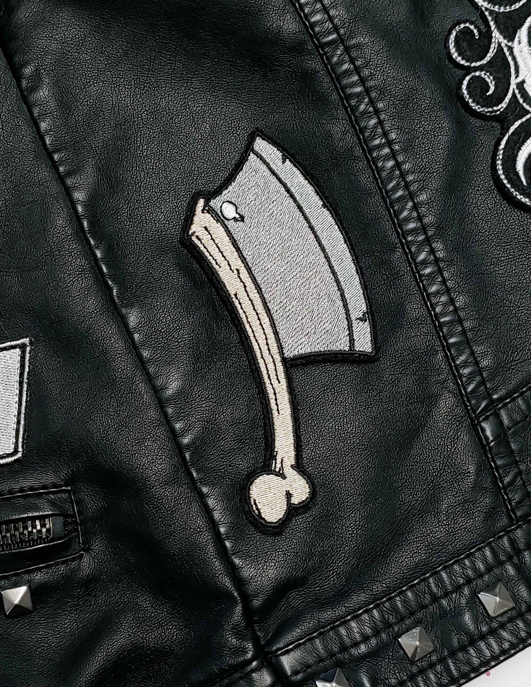Meat Cleaver Iron on Embroidered Patch - Etsy