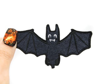 Cute Halloween Bat Embroidered Iron on Patch