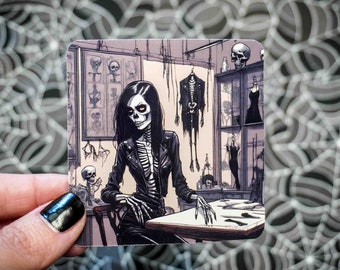 Gothic Fashion Designer Sticker - Vinyl, Machine Die Cut & Water Resistant