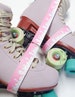 Pink & White Cake Icing Skate Leash with D Rings - Adjustable -  Yoga Mat Strap - Skateboard Sling 