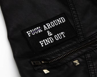 F * ck around und finden Sie heraus Aufnäher zum Aufbügeln