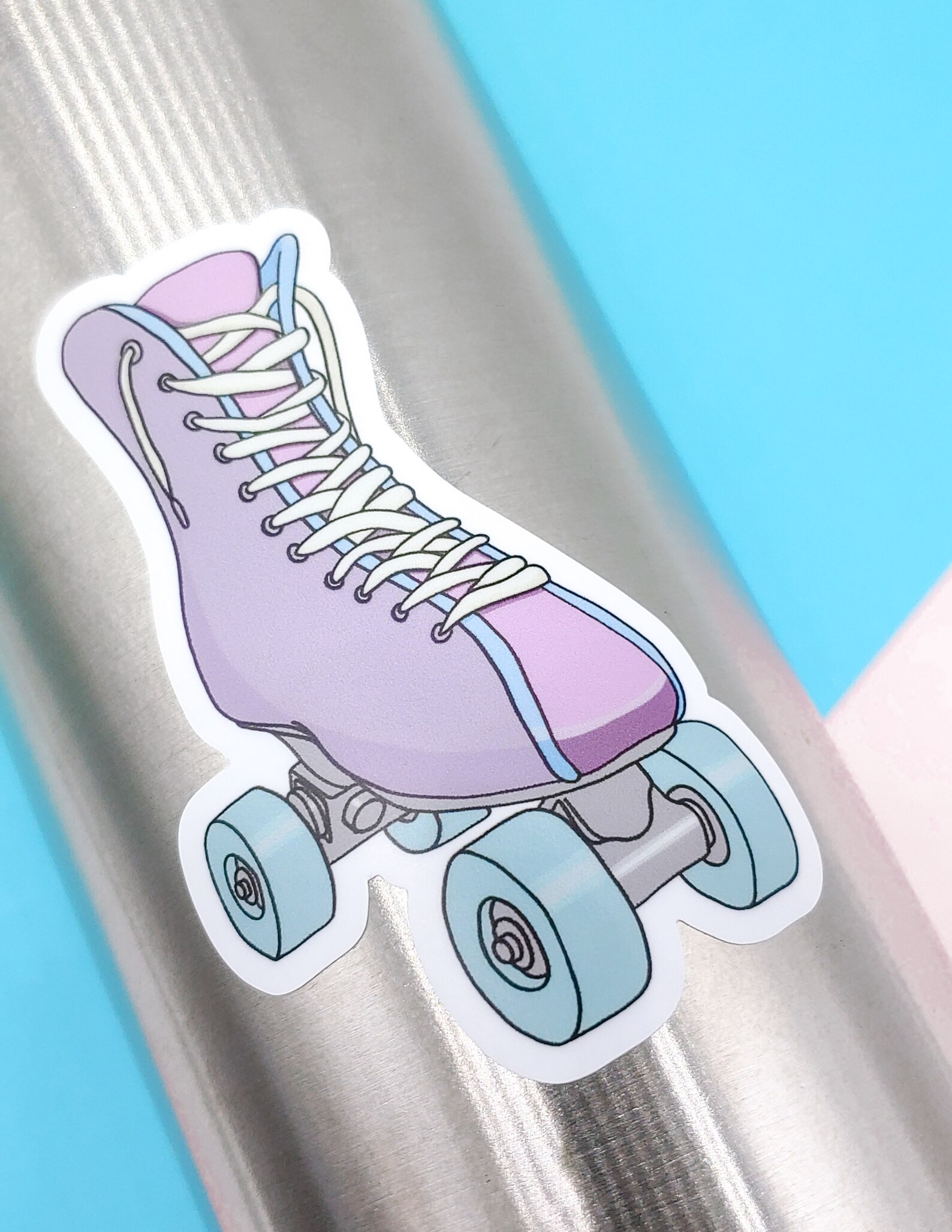 Pastel Roller Skate Sticker Vinyl Machine Die Cut & Etsy