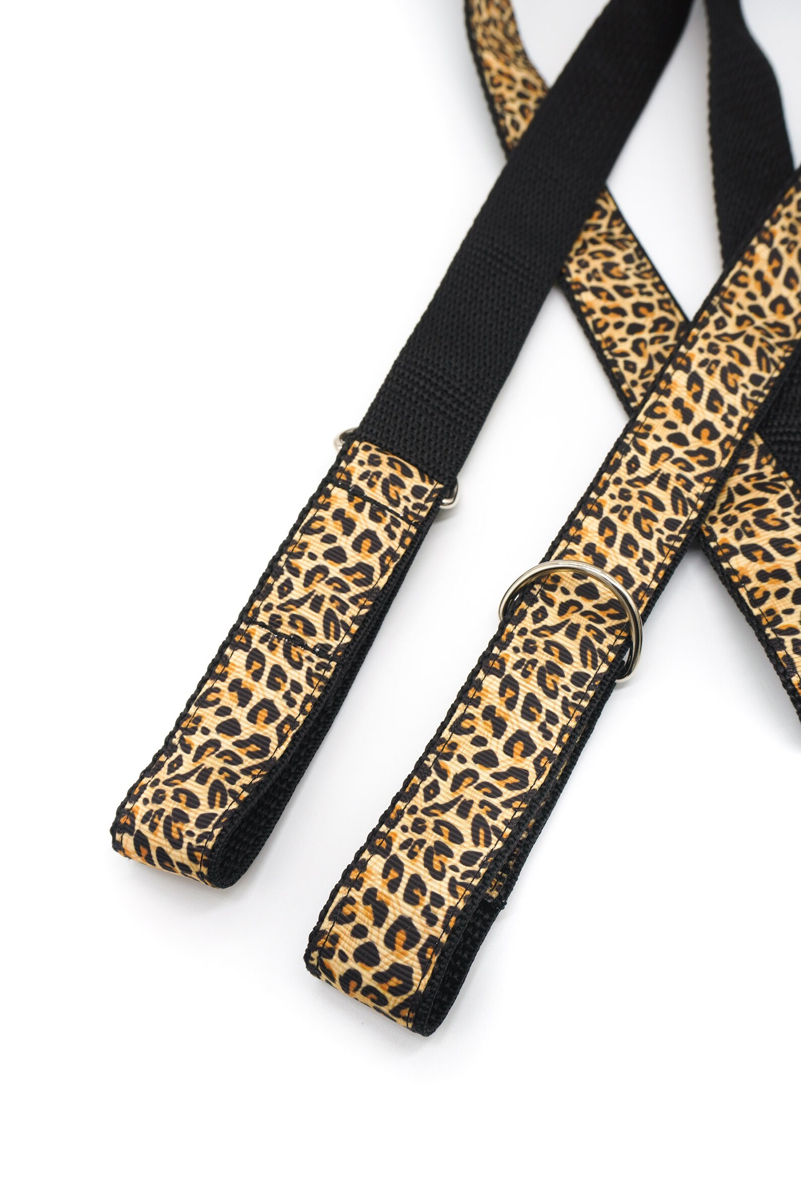 Leopard Print Roller Skate Leash With D Rings Adjustable Etsy