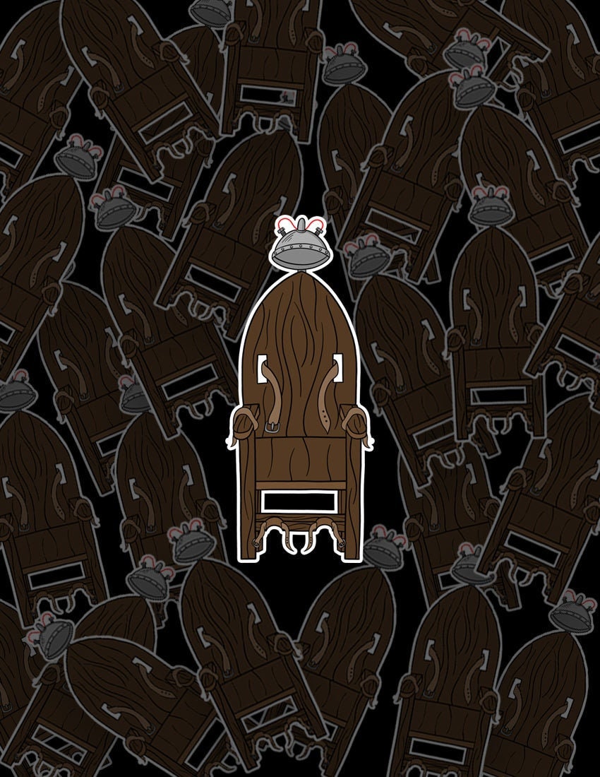 Electric Chair Vinyl Sticker - Etsy
