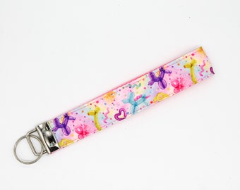 Animal Balloons Keychain Key Fob Wristlet