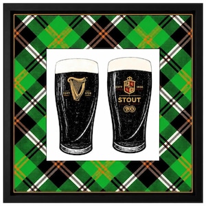 Célébration de la culture stout irlandaise | Art mural stout irlandais | Décoration pour pub irlandais à imprimer | Impression de bière celtique | Cadeau pour amateur de stout