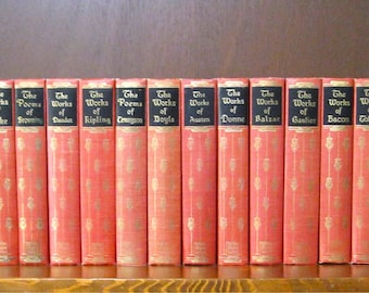Set of 16 Classic Literature Works by Black's Reader's Service Co., Hardback Books