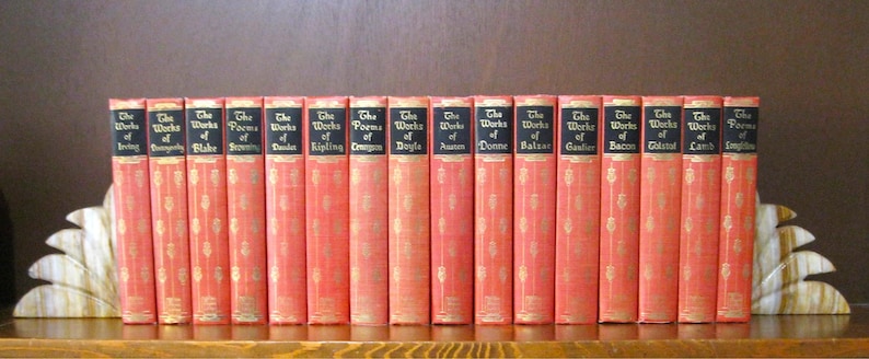 Set of 16 Classic Literature Works by Black's Reader's Service Co., Hardback Books image 1