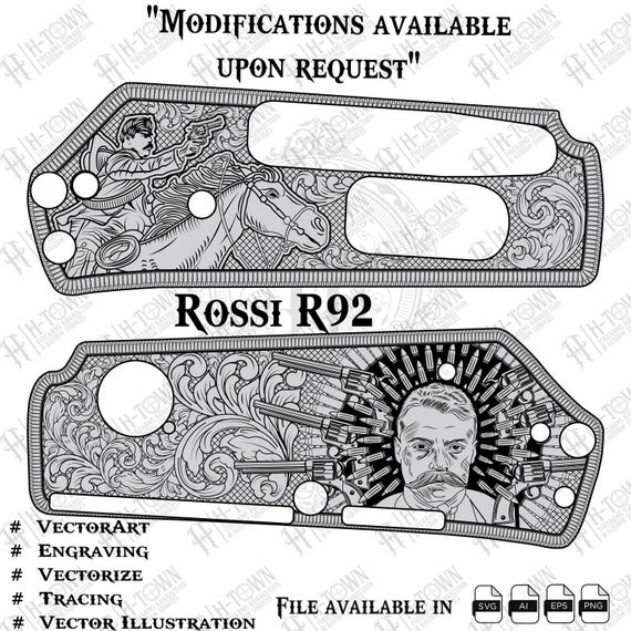 Rossi R92 Emiliano Zapata Rifle Engraving Design (digital Download