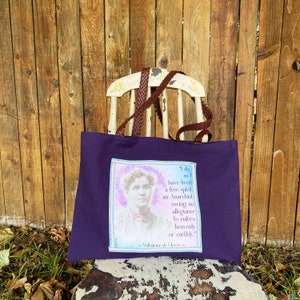 Collage Art Voltairine de Cleyre Tote Bag