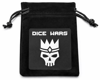 Dice Wars – Collector Dice Bag – Premium Dice Storage Pouch – Protective Game Accessory Bag for Dice, Tokens, Cards and Tabletop Gaming
