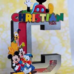 Letra shaker personalizada en 3D para con glitter / Articulos personalizados para fiestas/ Letra personalizada decoración