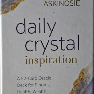 Cartes d'inspiration quotidiennes en cristal