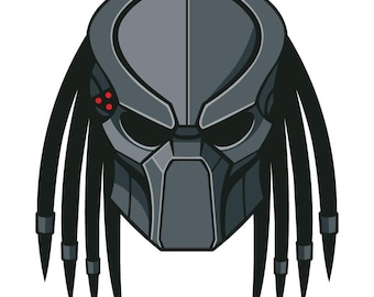 Predator Mask Clipart - PNG Image and SVG File