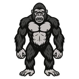 King Kong Clipart - SVG File and PNG Image
