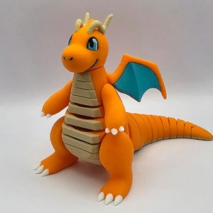 Gegliederter fliegender Drache | Taschenmonster Figur gegliedert | Fidget Spielzeug | Schreibtisch Spielzeug | Taschenmonster Decor