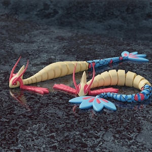 Articulated Sea serpent 3d printed Fidget Toy