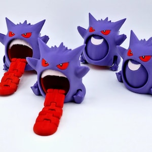 Articulated Ghost monster | Articulated Pocket monster Figurine | Fidget Toy | Desk Toy | Pocket monster Decor