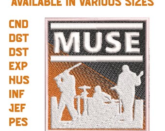 Projekt haftu naszywki zespołu Muse