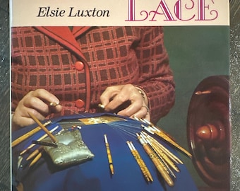 Close out sale Technique of Honiton Lace by Elsie Luxton. Used. Out of print Bobbin Lace book 1979. patterns, instructions, fillings 25.00