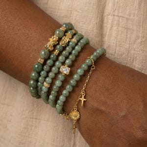 Natural Jade Pixiu Bracelet, Wealth Guardian Charm, Feng Shui Jewelry