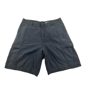 Y2K Tommy Bahama-cargoshort heren 36 grijs ontspannen katoenmix Tencel-katoen utility afbeelding 1