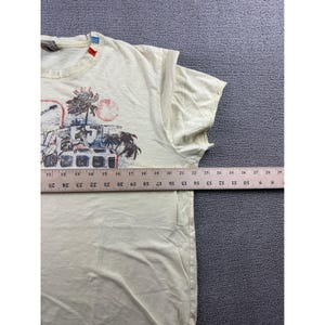 Vintage Buffalo David Bitton T-Shirt Men L Cream Short Sleeve Grunge Rockfest image 7